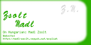 zsolt madl business card